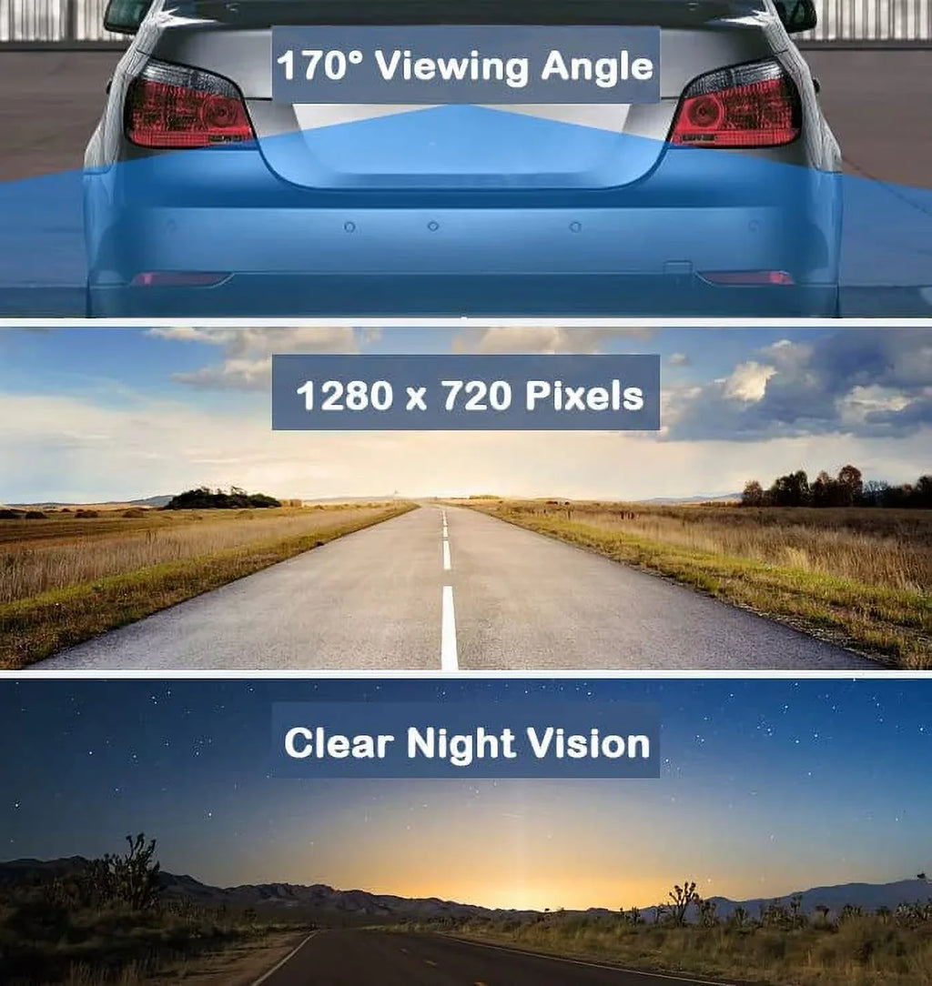 BOSS, Night Plate Camera Jensen, Rear 170° Pioneer, Clarion, Vision Compatible Backup SoundStream, Kenwood, Angle Waterproof CAM116 Sony, with Rockford Dual, JVC, View License Frame Stinger, HD