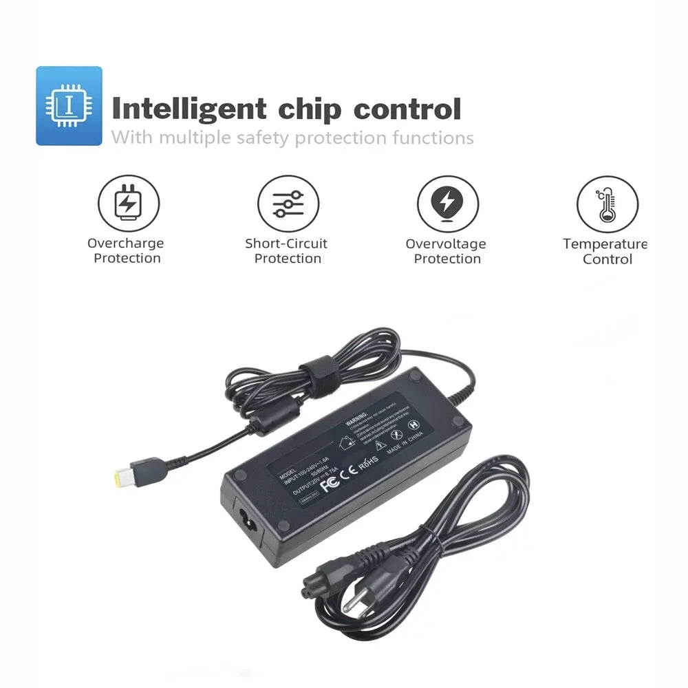 Y50-80 CJP-Geek Supply Adapter 135W Y50-70 Mains AC PSU for Power Charger Lenovo Y40-70