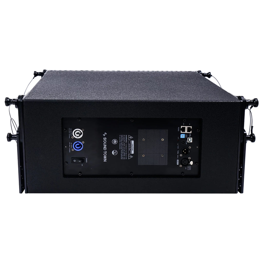 Clubs, Line 1 ZETHUS and Restaurants, X 10-inch Speaker Series for Stages, Array Four Black Line System Sound Powered Town Array Churches Compact with Bars, Schools Speakers,