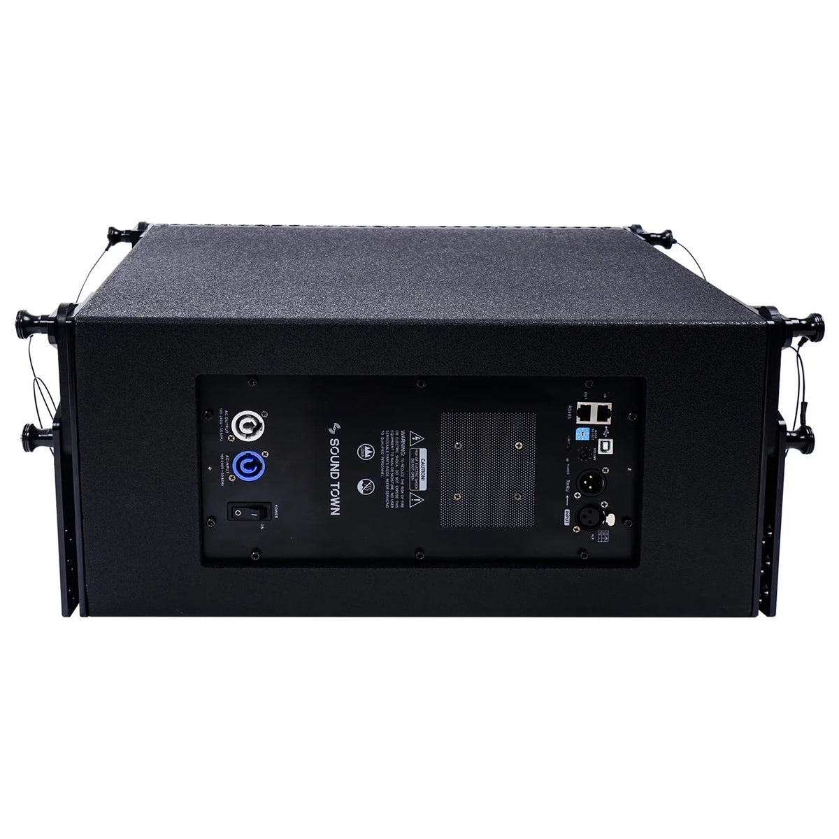 Clubs, Line 1 ZETHUS and Restaurants, X 10-inch Speaker Series for Stages, Array Four Black Line System Sound Powered Town Array Churches Compact with Bars, Schools Speakers,