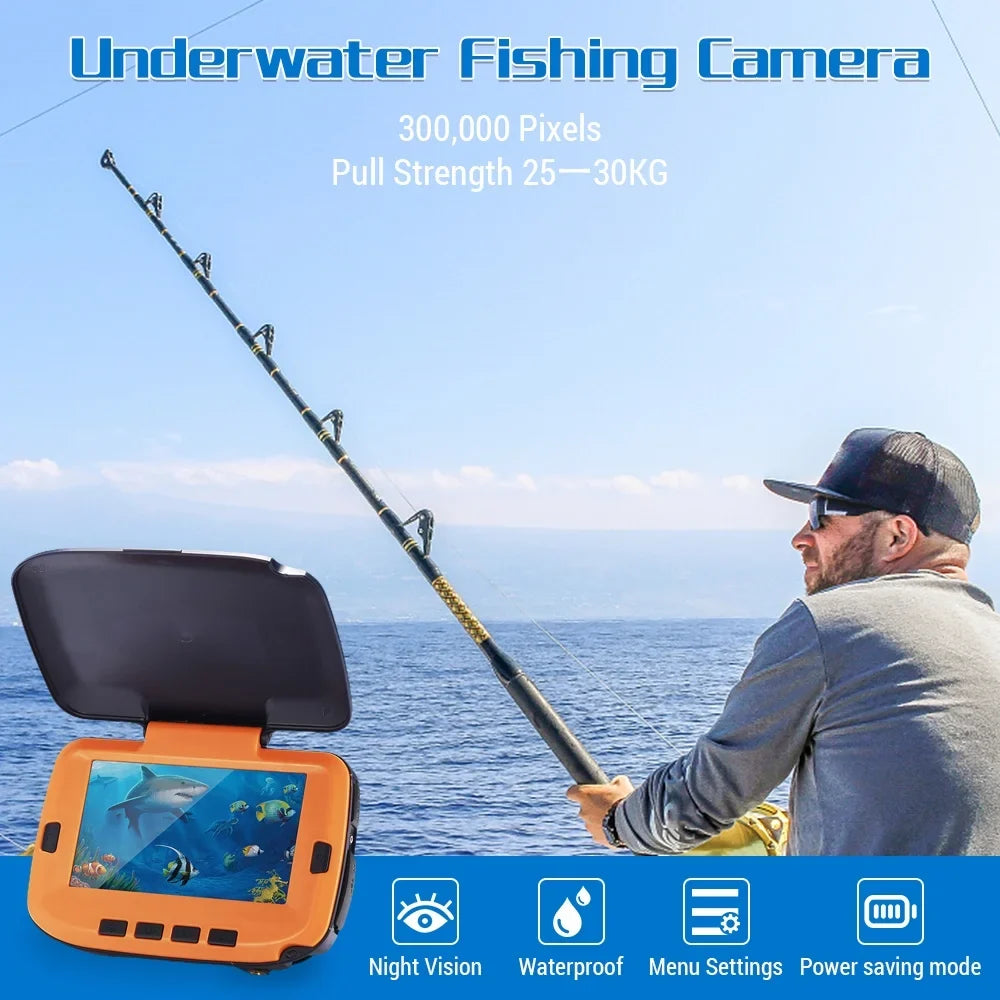 Fishing Fishing 300,000 Suitable Camera Night Vision 120° Lixada Digital View Pixels Underwater Ice/River 4.3in for LCD