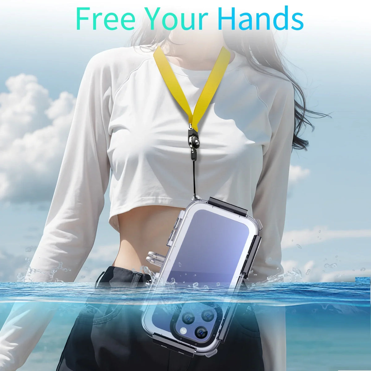 14/14 Waterproof Housing,40m/130ft for 15 Case Shockproof Waterproof Valve Diving Underwater Diving iPhone 12/12 Upgrade One-Way Pro / / Dustproof Pro / 13/13 Case Pro IP68 Pro