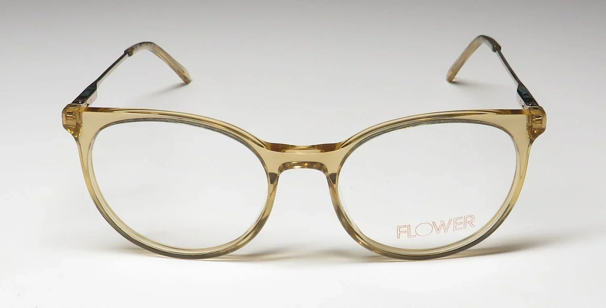 DESIGNER EYEGLASS FRAME/EYEWEAR WOMENS AZALEA 6048 FULL-RIM FLOWER CLASSIC SHAPE