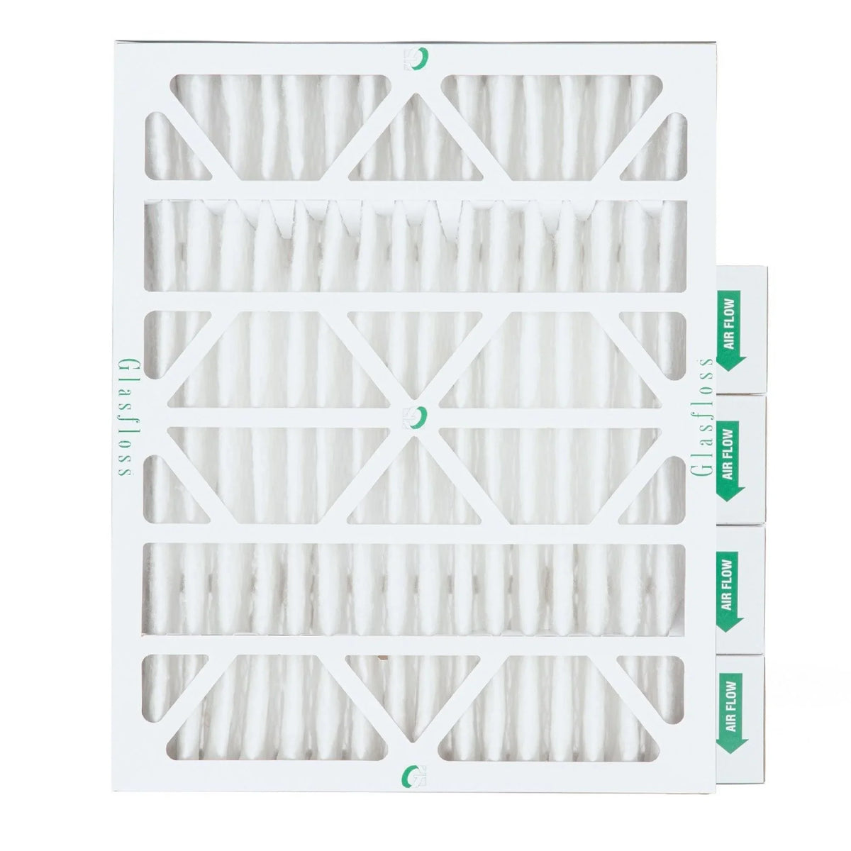 Glasfloss. Filters ( 10 Size: 16x20x4 Exact x MERV HVAC Quantity 19-1/2 5 15-1/2 by x 3-3/4 Pleated ) Air