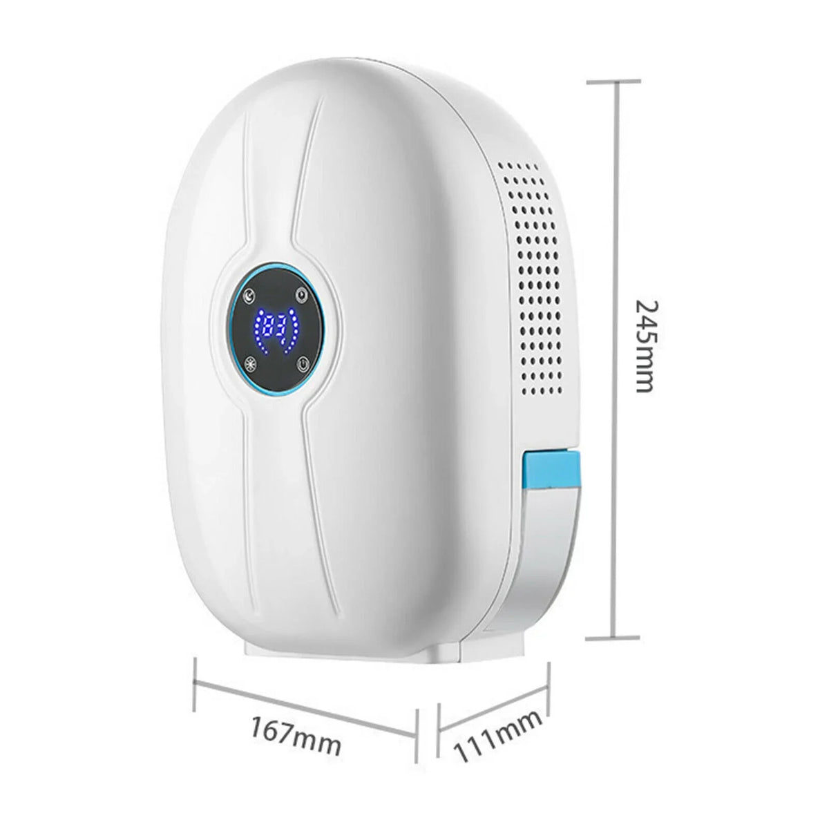 Absorber Home Dehumidifier Control Mini Dryer with Air 500ml Remote Portable Fichiouy White Mute Moisture