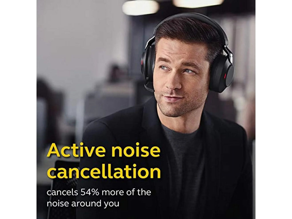 UC for Bluetooth - Life, Cancelling Calls Wireless of Music, Black Advanced 85 Headphones Battery Stereo, and Noise Wireless Headset Jabra Headphones 37 Hours Link380a, Evolve2 with