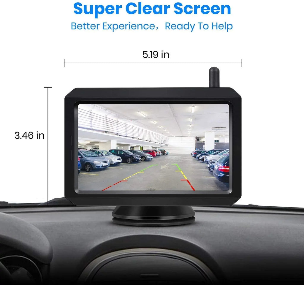 Camper,Trailer Rear Cameras, Camera Dual Digital Camera Channels Camera Waterproof Reverse Car, Trailer Wireless for Kit, View Truck, BackUp RV,