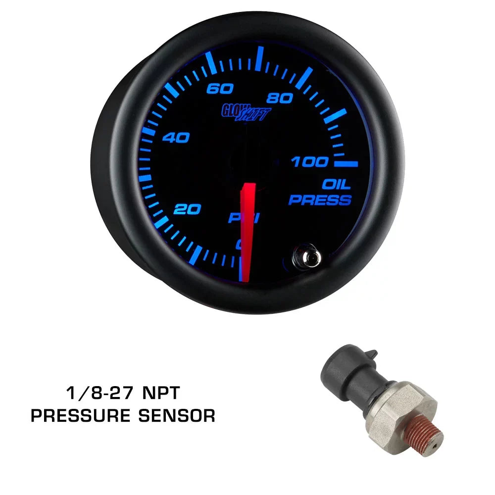 GS5 Color Tinted GlowShift Package with Dashboard 7 WRX 2002-2007 Impreza Set Triple Fiberglass Gauge Subaru Gauge