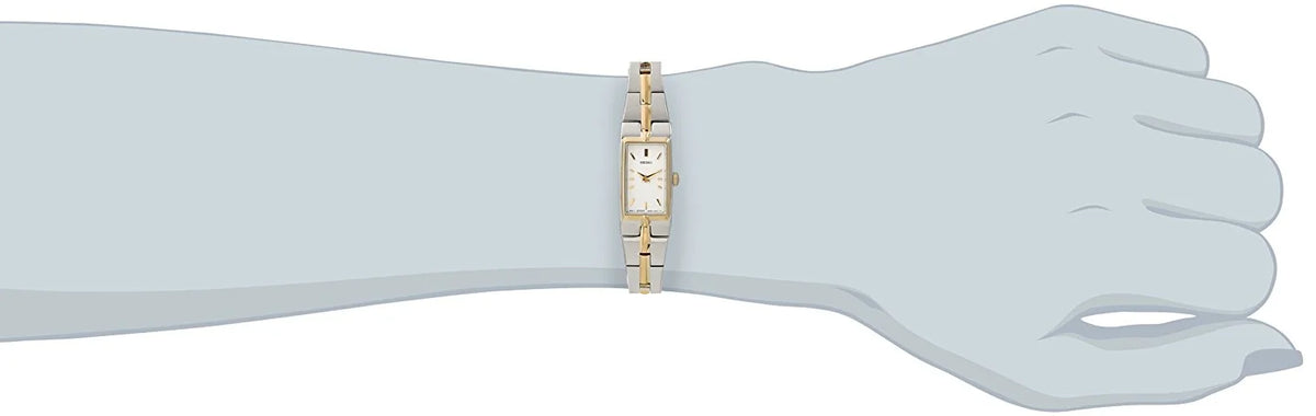 Seiko Stainless Dial - Ladies' & Watch - Women's - Bracelet SZZC40 Gold White