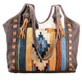 Leather Wool OHLAY handbag Canvas TOTE women Upcycled KB Hair-on KB682 Upcycled bag Genuine western purse