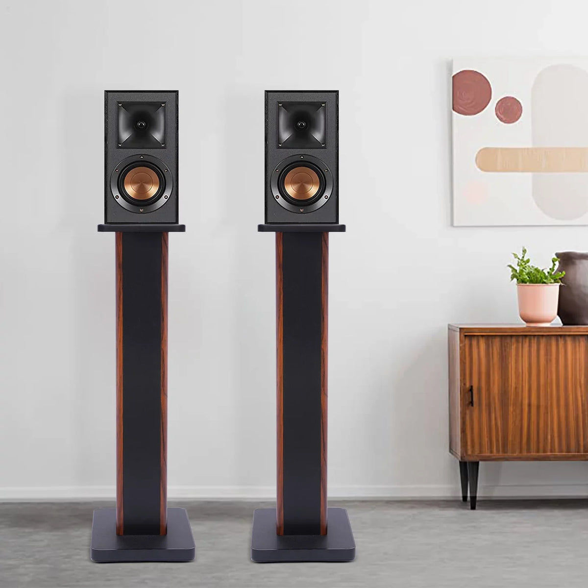 Speaker 2x28" Multimedia Monitor Theater Home Speaker Stand Studio Holder Stands