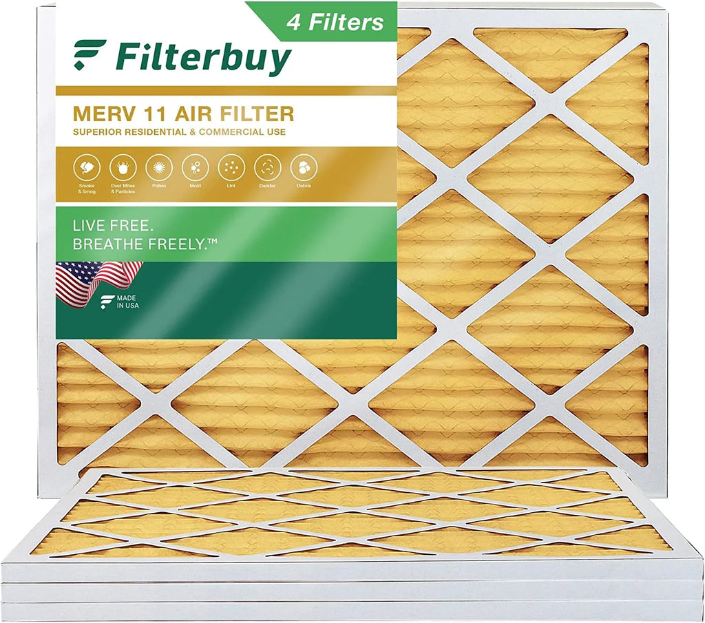 AC 17x20x1 (4-Pack) 11 Air Filterbuy Filters Pleated Furnace MERV HVAC