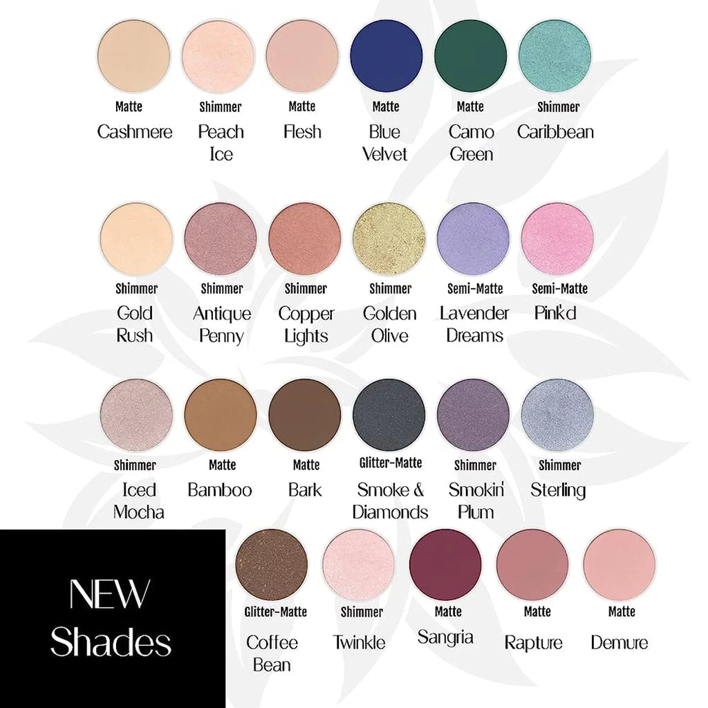 Hypoallergenic Peach Made Velvety BaeBlu Eyeshadow 100% in Powder, Smooth Organic Pressed Natural Ice Finely USA,