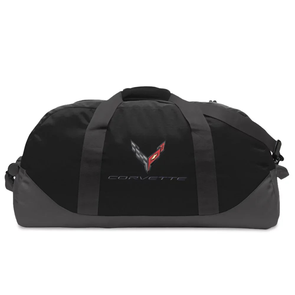 Logo Generation Eddie Flags Cross with Next - Duffle C8 Corvette Bauer Black