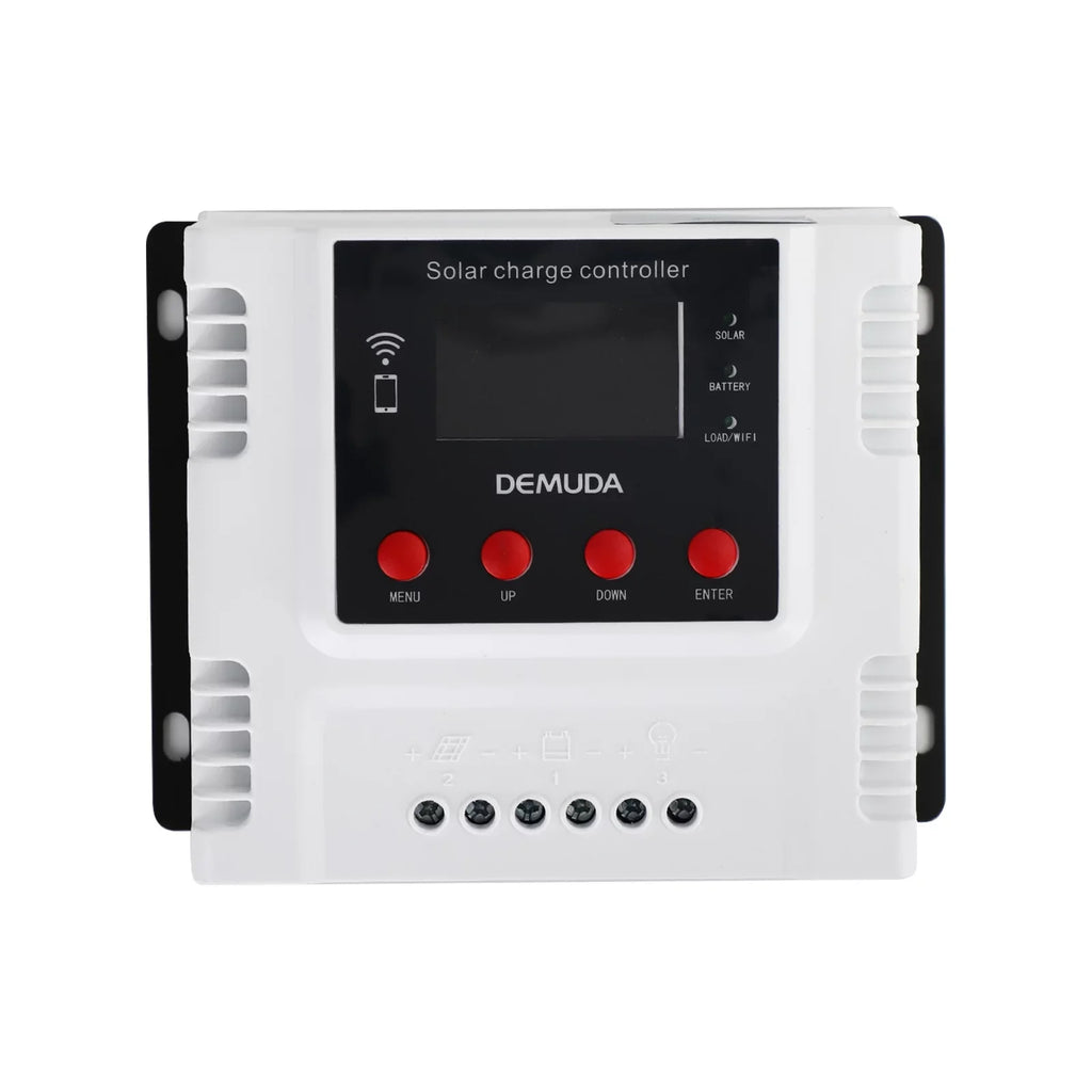 10A PWM 12V Solar LCD 48V 24V With Monitor Controller Wifi Charge Regulator