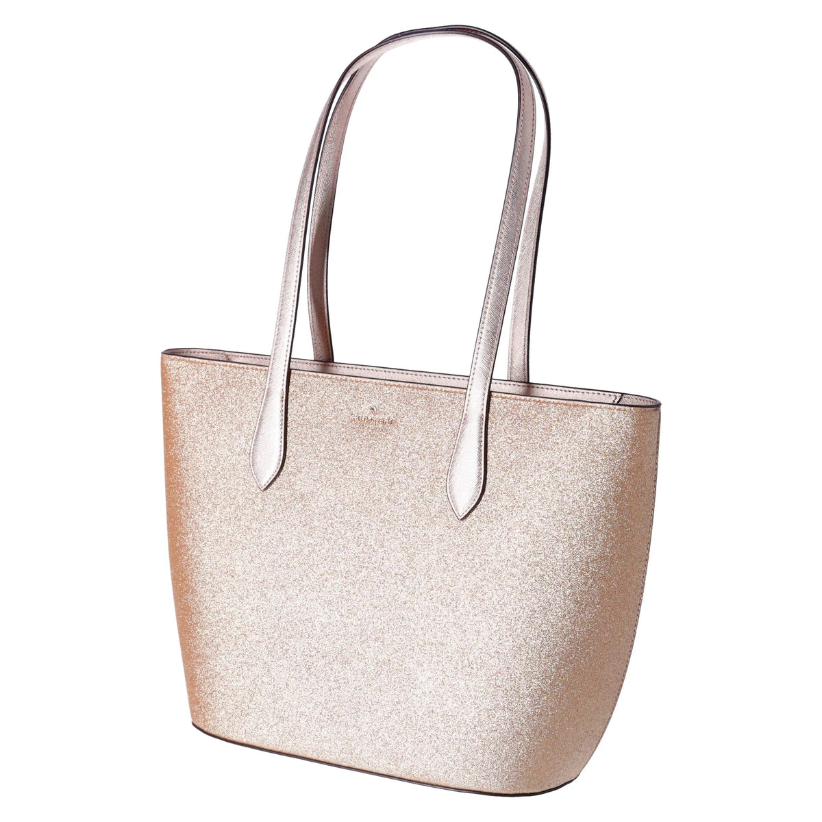 Zip Kate Gold Large Spade + Shoulder Wallet Glimmer Top Holiday Bag Glitter Tote