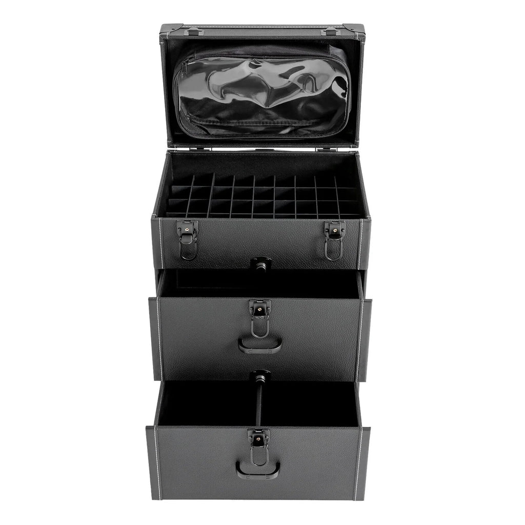 Organizer Miumaeov Rolling Box Nail Cosmetic Professional Storage Luggage Polish Case Trolley Train Makeup