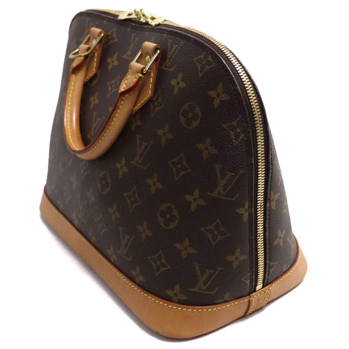 (Good) Pre-Owned Handbag VUITTON M51130 Monogram LOUIS Women's Alma BA0030 Brown