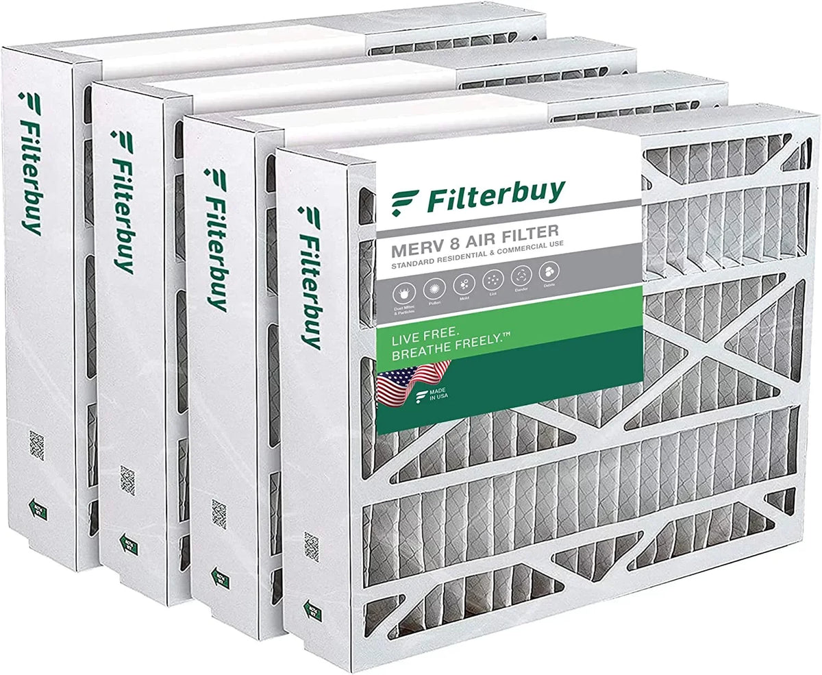 PCO14-23 Pleated (4-Pack) MERV Filters Air Furnace for HVAC 20x21x5 / Filterbuy 8 AC Lennox X8790