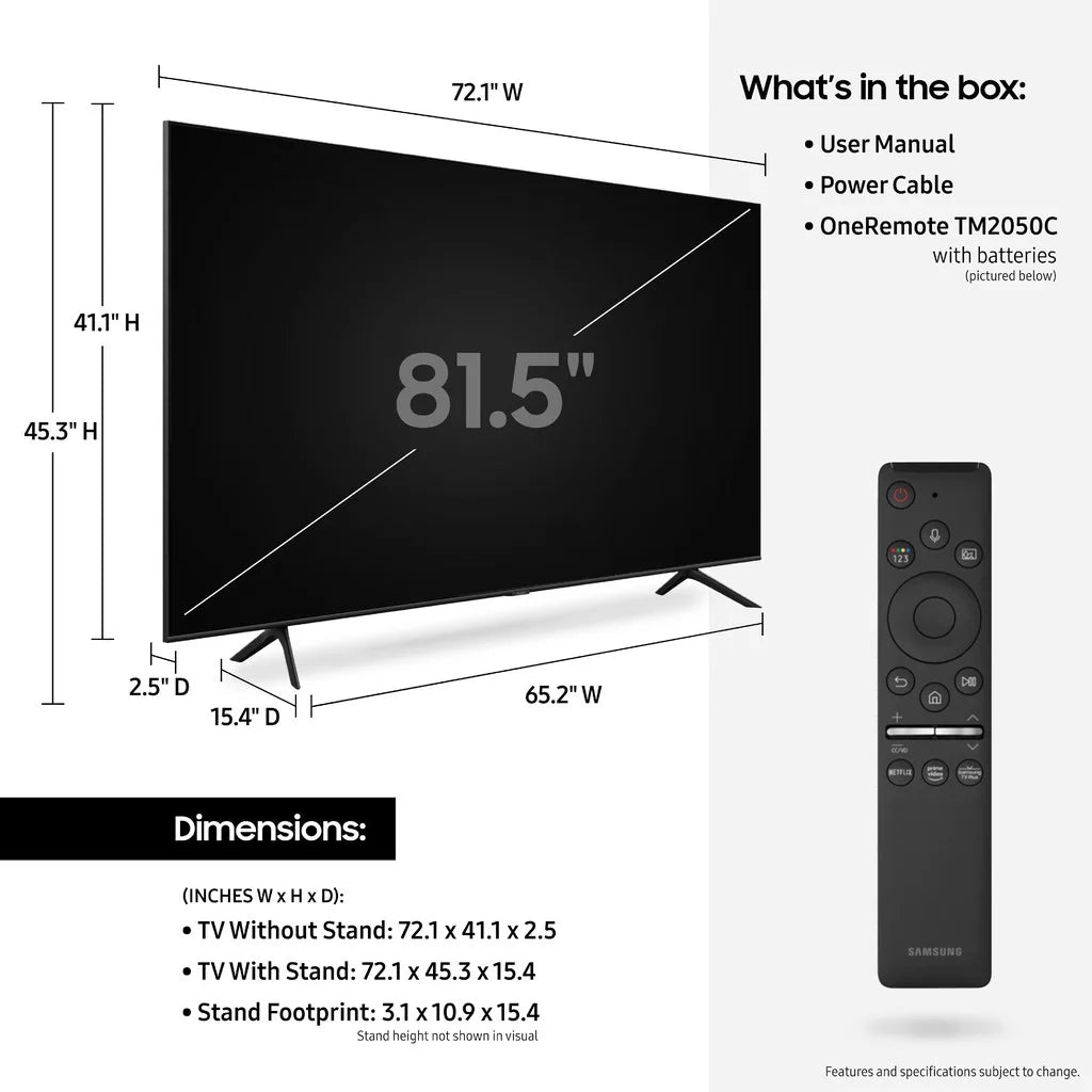 QLED 2020 Smart QN82Q70T Ultra (2160P) Class 4K SAMSUNG TV HD 82” HDR