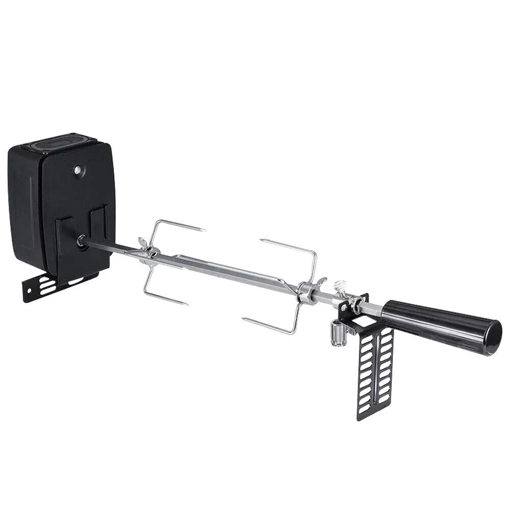 Spit Grill Roaster Outdoor Barbecue Steel Rotisserie Kit Motor Rod Stainless Electric BBQ