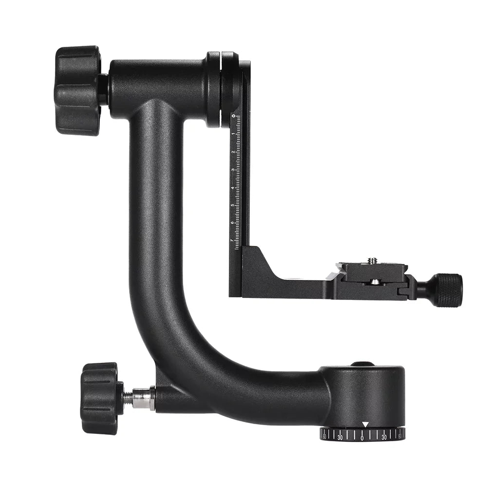 Aluminum Camcorder with Plate Standard Metal Quick Andoer 30Lbs/13.6kg Heavy for Support Watching Head Camera Alloy Arca-Swiss Duty Suitable Bird Panoramic Gimbal Tripod DSLR Release