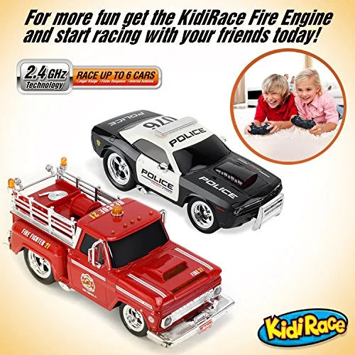 Kids and Control Remote KidiRace Control for Durable, Police to Car Easy RC Fun