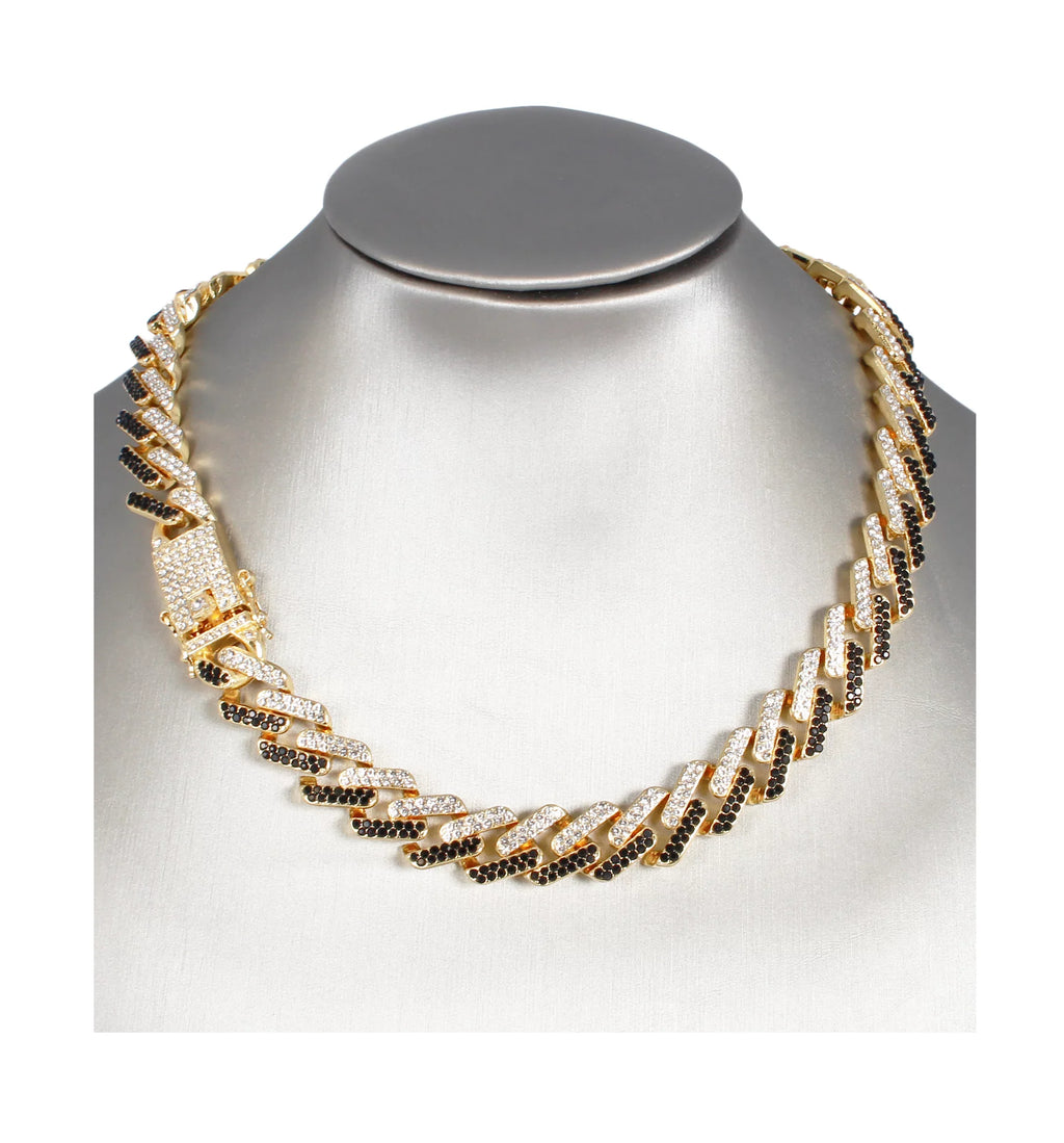 Necklace Band Watch Trim Rolly Blast! Zig Sets(ST10327DX Sets Hop Necklace ZZ Out Black Out on Ice Bling'ed with Zag Charles Matching Looks Bling'ed Gold and Raymond - Hip Ice - on with