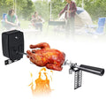 Spit Grill Roaster Outdoor Barbecue Steel Rotisserie Kit Motor Rod Stainless Electric BBQ