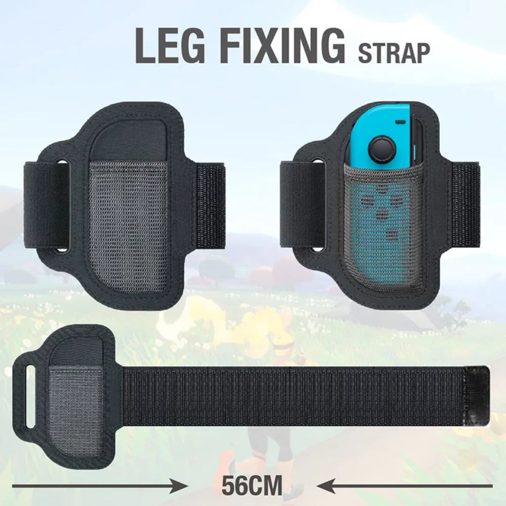 Switch Ring Yoga Somatosensory Set Fitness For Strap For Grips Nintend Ring Game Adjustable Anti-Slip Leg Sport