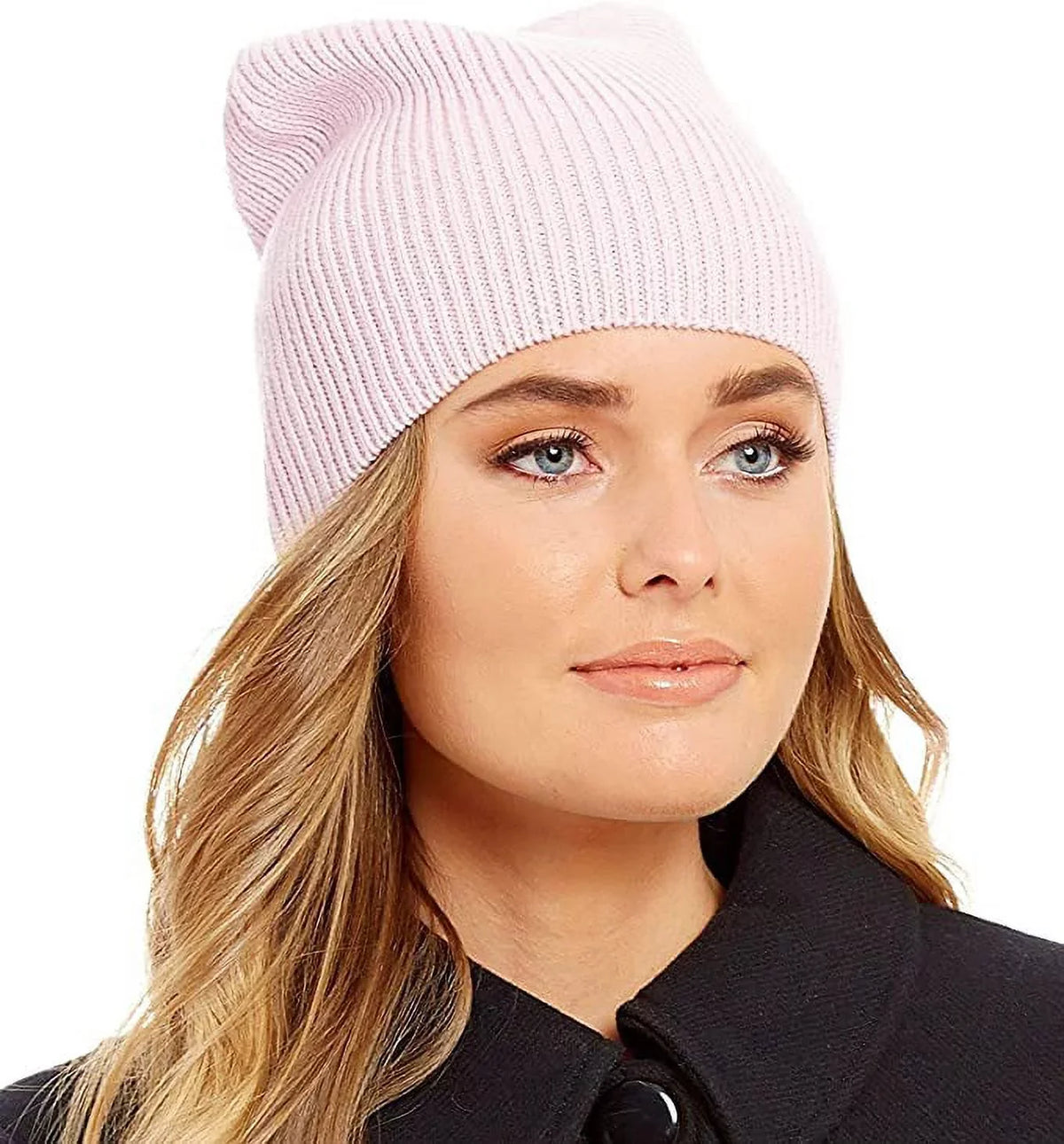 Kate Beanie Bow Solid Spade Pink