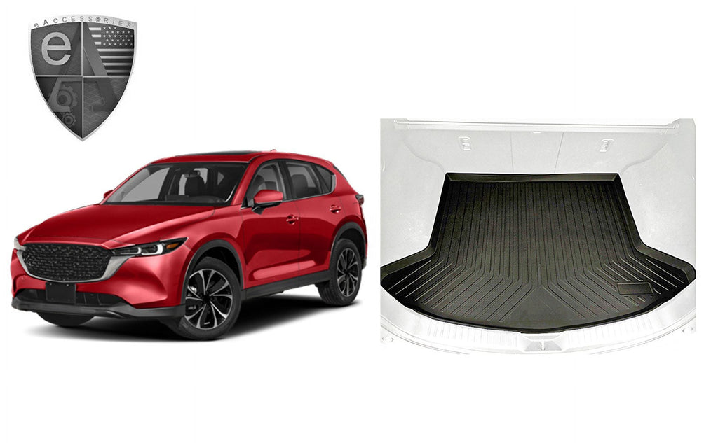 – Cargo Non-Slip Install – for Rubber Mazda to Lip Weather-Resistant Easy for CX5 – Cars 2017-2023 Laser EA – Pre-Cut Trunk Trunk with Raised Car Mats Design Liner Trunk – CX-5 Mat Mat EACCESSORIES