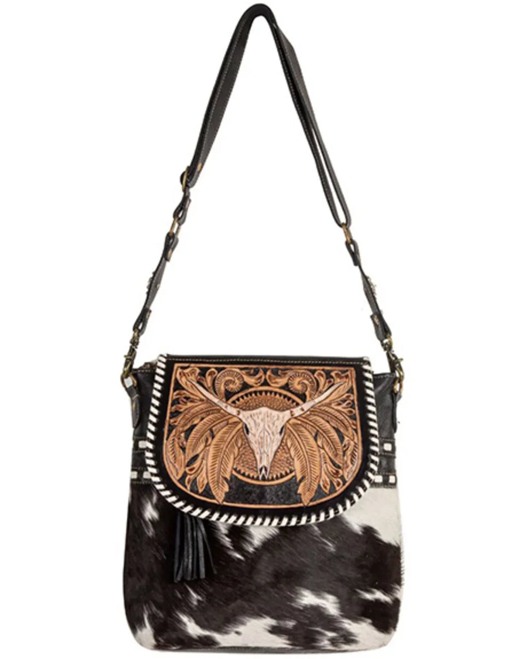 Bag Crossbody Herd Myra Hand The One Women's Tooled Spirit Size Of Black