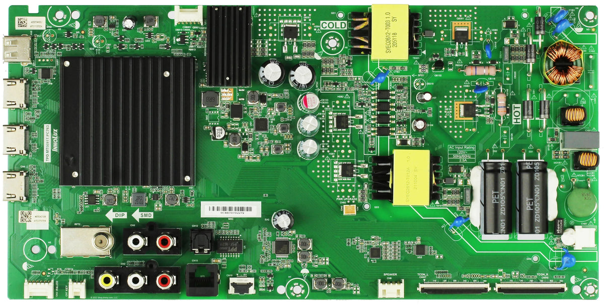 Main Vizio Board/Power Supply V505-J09 Serial) (LIAIF9L 6M03A0005G00J