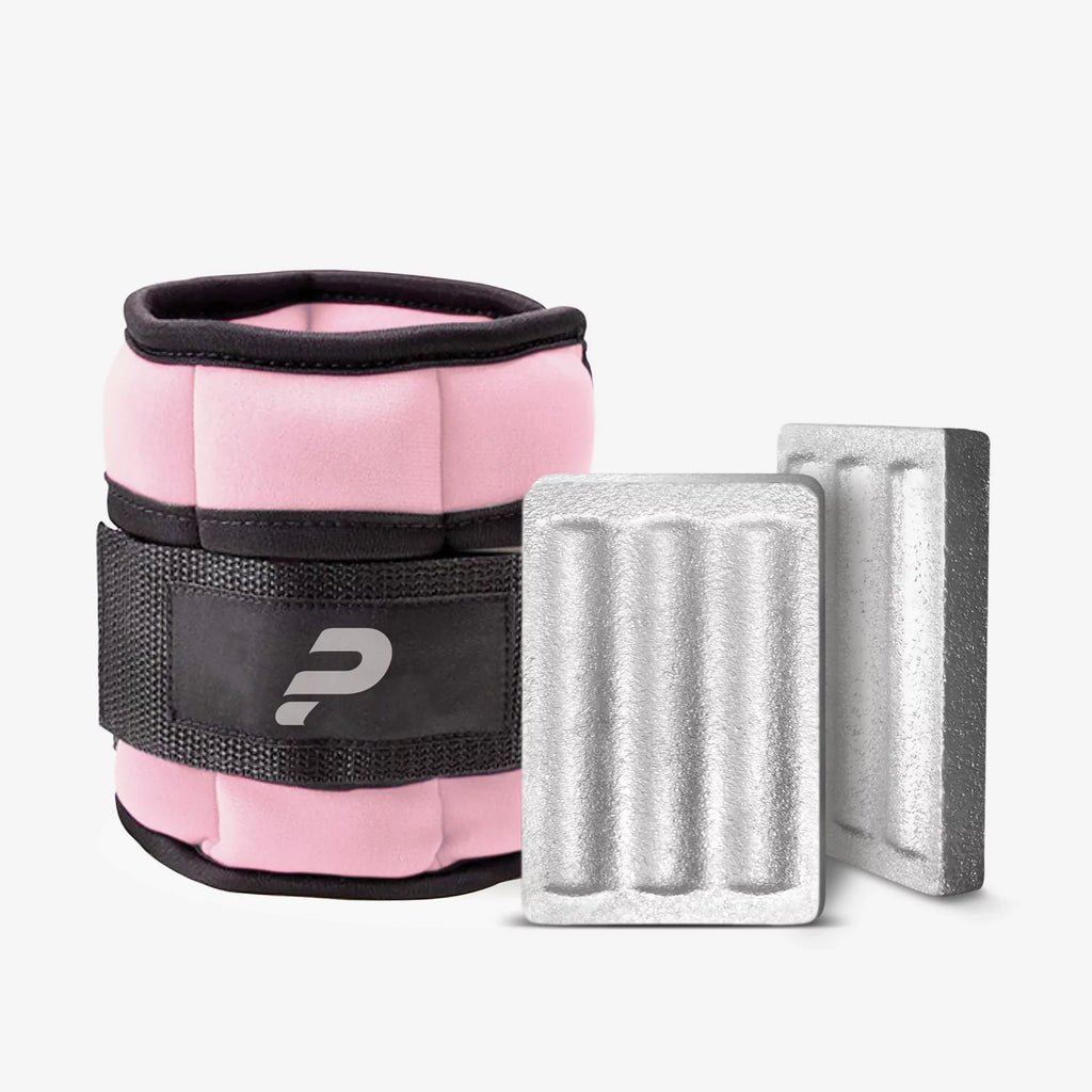 1 Power x Comfortable Pink, Wearhouse Weights, 2 lbs Durable Power and Wrist-Ankle