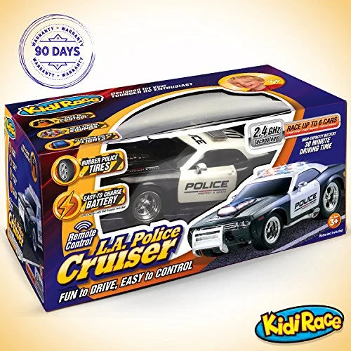 Kids and Control Remote KidiRace Control for Durable, Police to Car Easy RC Fun