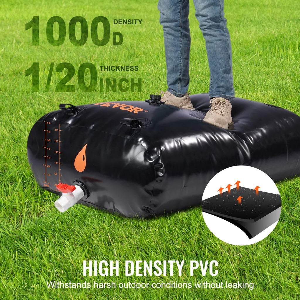 Bladder Storage Bag,143 Tank Gallon Bladder Storage Water Including and Portable Kit,Water Spigots Water Rainwater Overflow Large PVC Capacity Water BENTISM Containers,1000D