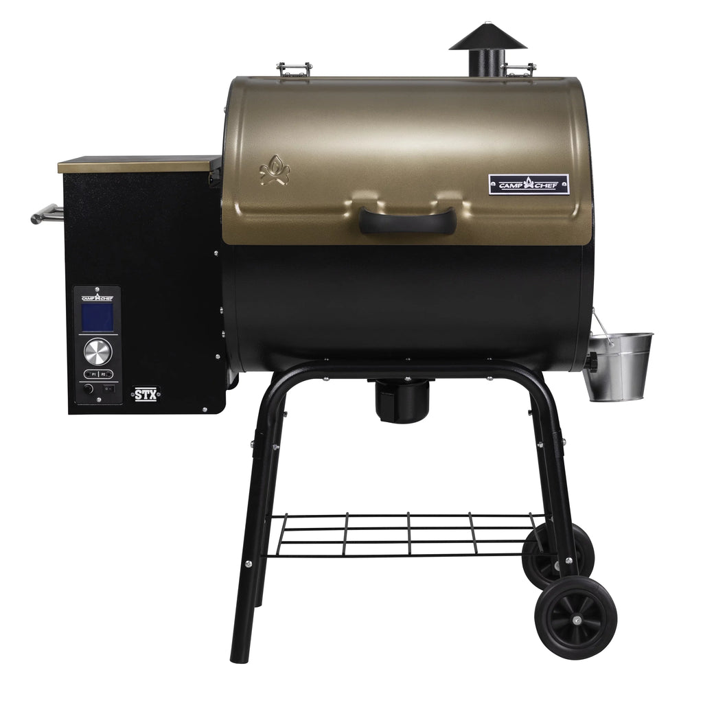Smoke - Camp Ash Patented PID Smoker Controller Pellet Feature, Cleanout with Chef Grill Temperature 10 Bronze PG24STXB Settings,