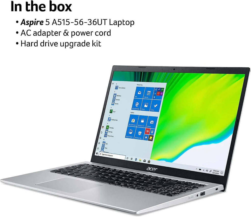 (Bundle) Accessories Acer 5 Laptop A515-56-36UT Aspire Slim With