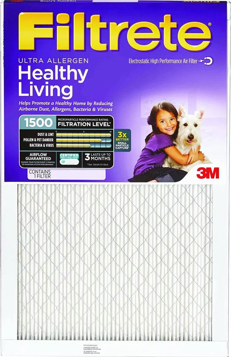 20" Reduction 30" Allergen Filters X 6 3M Pack Filtrete Ultra 2022DC-6 of