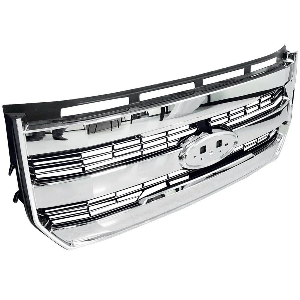 Front W/o camera For Radiator 15-17 Grille Chrome Bumper F-150 FL348200PBS Teledu