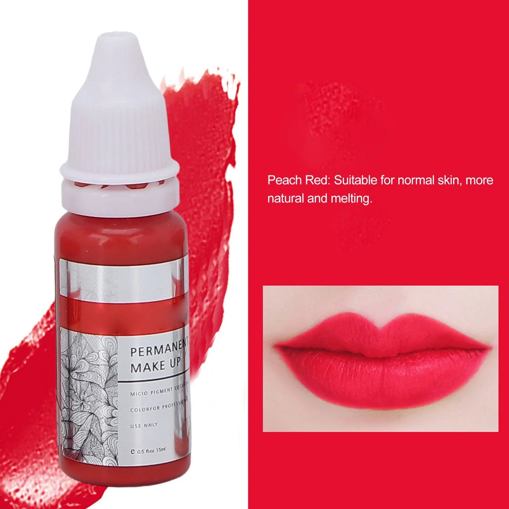 Pigment Tattoo Makeup Ink Lip 120ml Color Permanent Semi 8pcs Microblading