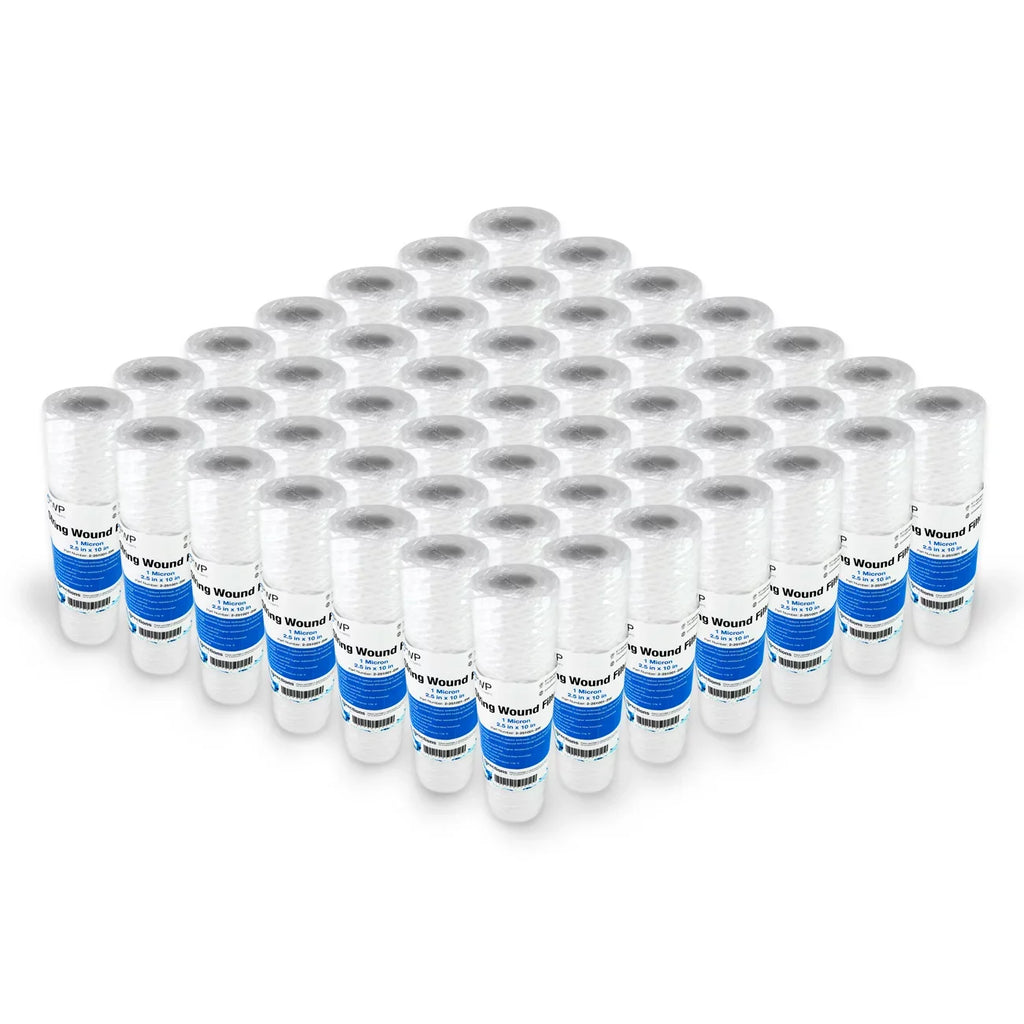 Micron 50 Wound String Sediment Pack Filter 2.5x10" Cartridge Standard Water 1