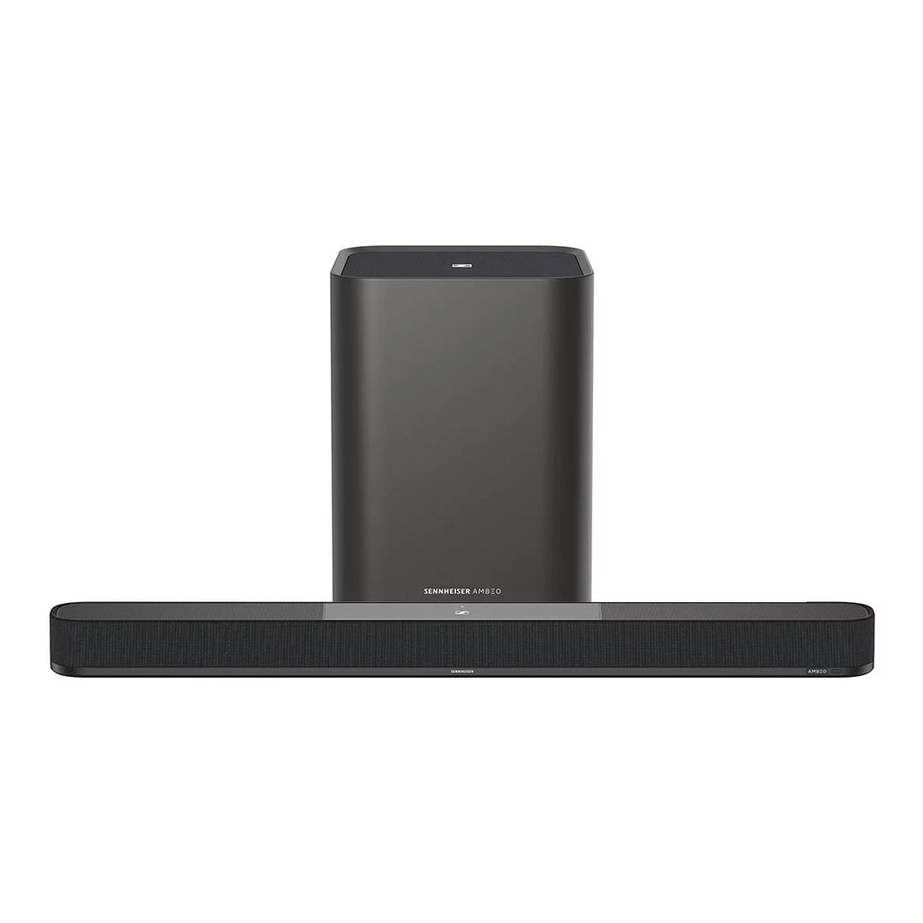Wireless Subwoofer Sennheiser with with Atmos 350W DTS:X with Soundbar Channel Sub Bluetooth 8in Dolby Plus Soundbar and 7.1.4 AMBEO Ambeo