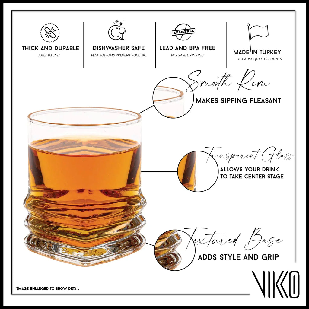 and Durable Ounce Glass Spirit Espresso 6 Shot Set Tequila Set Vikko Shooter 6 Glasses, Bar Glasses For Mini of Glasses, Piece (Chile) Shots, 1.9 Liquor Alcohol and Small
