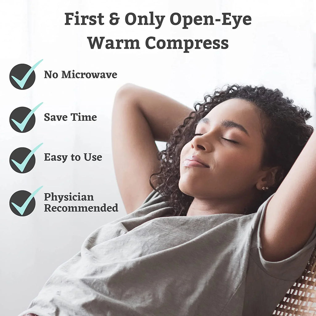 Restore Compress for Mask and Irritation Open-Eye Eyes, Warm Tear Styes, Dry