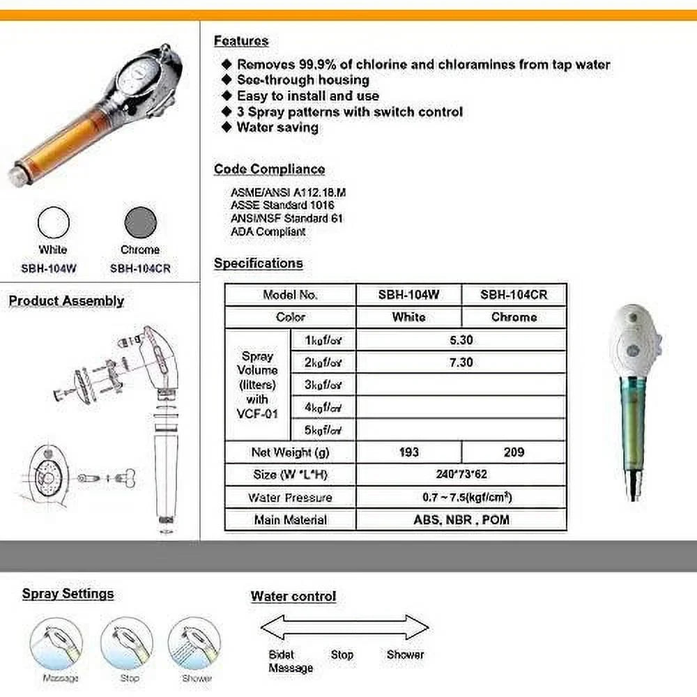pressure chlorine shower chloramines low removes filters - 2 - with high filter - 99.9% included to head flow up of and shower by water