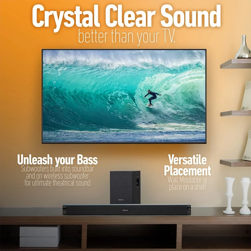 Mount, Wall UHD TV 2020 Gear Sony Cleaner 60W Smart Bundle Deco X800H XBR43X800H with TV (2020) with Surge Adapter, 43-inch LED and 6-Outlet Essentials 4K Subwoofer, Screen Soundbar