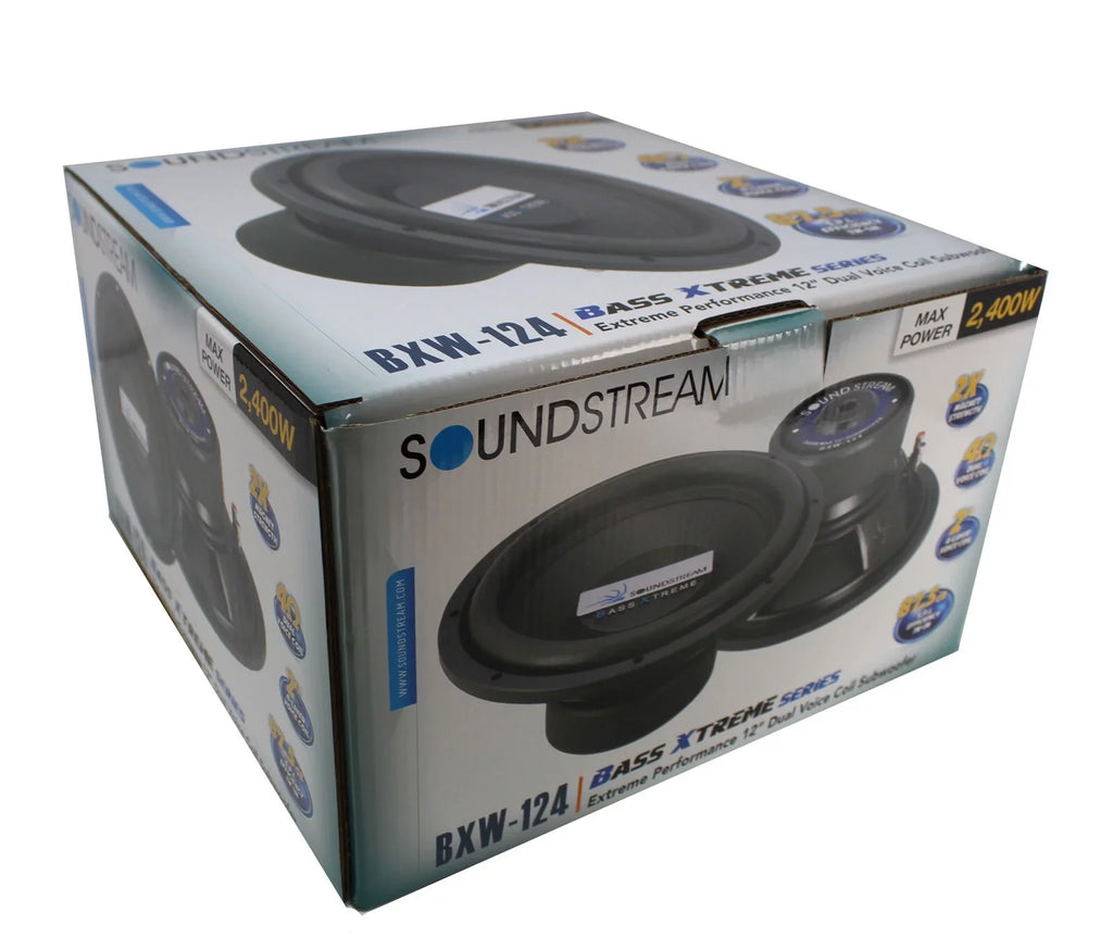 Speaker, 2400 BXW-124 12” Car Dual Watt Subwoofer SoundStream Black 4