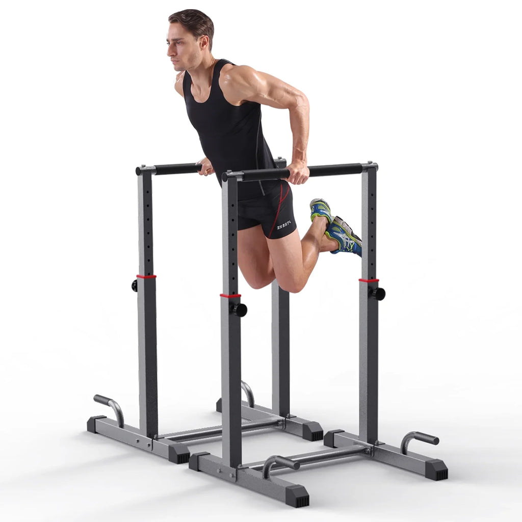 Fitness,Functional Full Set, Adjustable, Workout Parallettes Level Heave Dip Bars Station Station 1200lbs for Duty Body Bar Dip 9